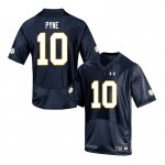 Notre Dame Fighting Irish Men's Drew Pyne #10 Navy Under Armour Authentic Stitched College NCAA Football Jersey TBR6799PS